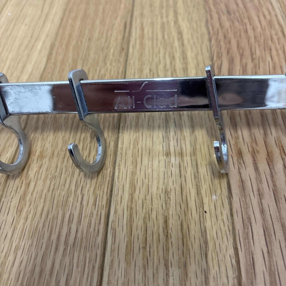 All-Clad Stainless Steel Hanging Took Rack With 5 Hooks